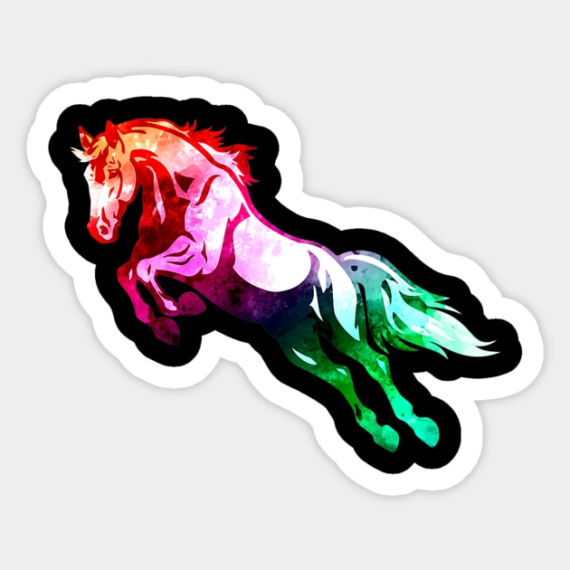 Funny Horse T-Shirts Sticker by fioruna25